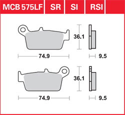 brzdove platničky TRW MCB575SI