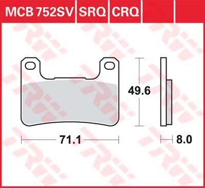 brzdove platničky TRW MCB752SV