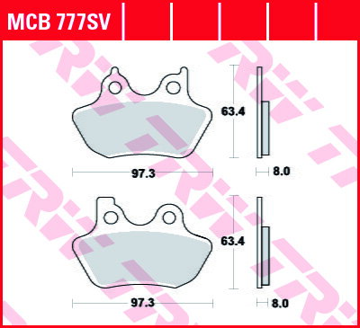 brzdove platničky TRW MCB777SV