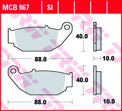 brzdove platničky TRW MCB867