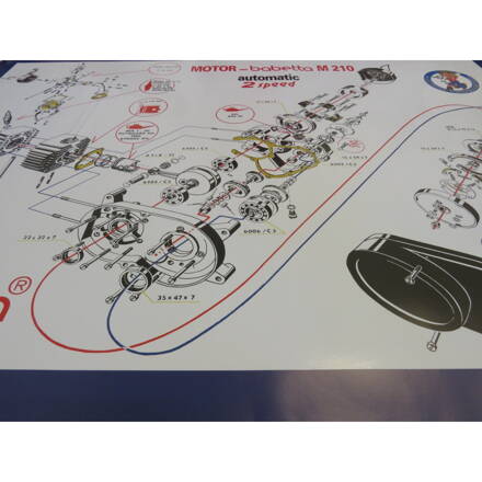 REZ MOTORA M210 VEĽKÝ BABETTA 12008