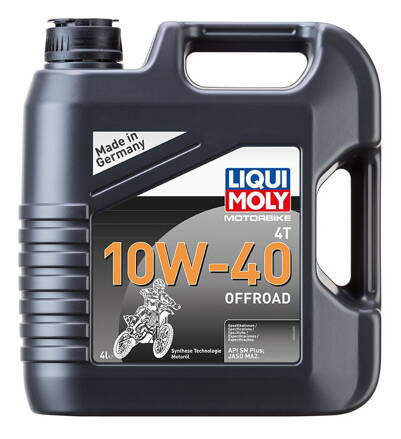 LIQUI MOLY Motorbike 4T 10W40 Offroad, syntetický motorový olej 4 l  LI 3056