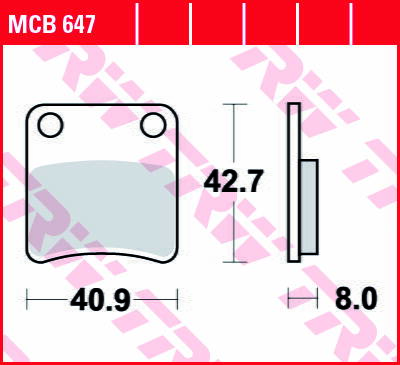 brzdove platničky TRW MCB647