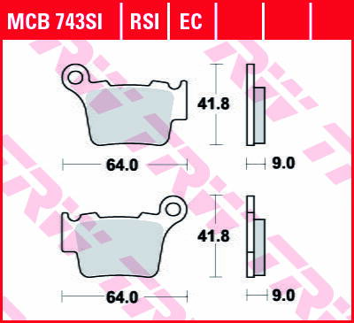 brzdove platničky TRW MCB743EC