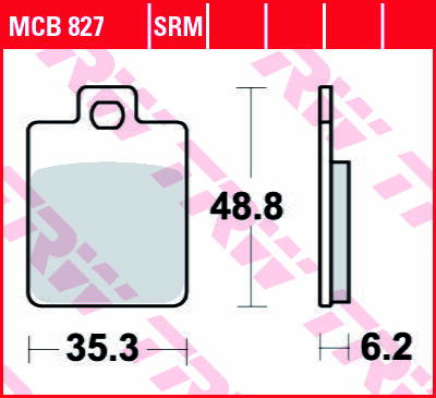 brzdove platničky TRW MCB827